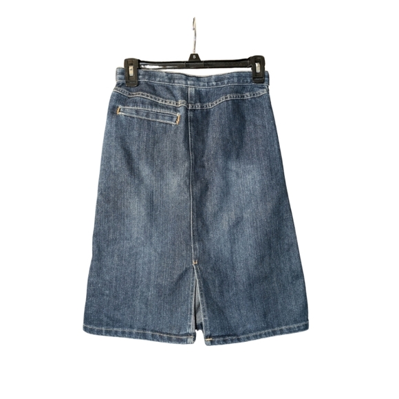 Old Navy Girls' Medium Blue Denim A-Line Skirt - Picture 2 of 5